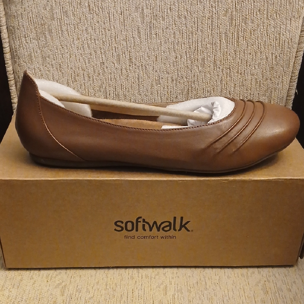 SoftWalk Safi Brown Loafer Flats Womens 10.5